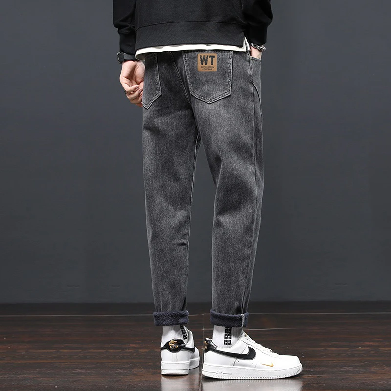 牛仔裤男士春秋款2025新款直筒宽松休闲长裤男款弹性男生百搭裤子