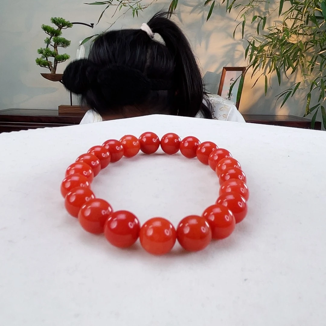 南红玛瑙手链未镶嵌南红9.3