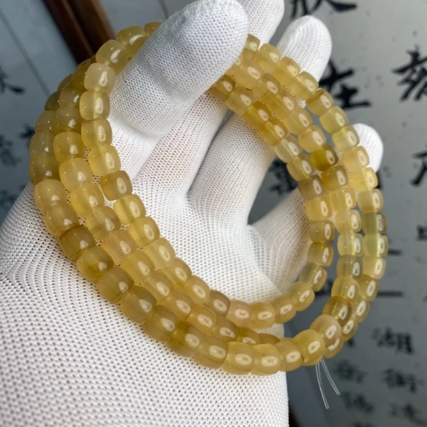 珐琅手链 【大治甄选】高冰羊角手链卡8长款高冰
