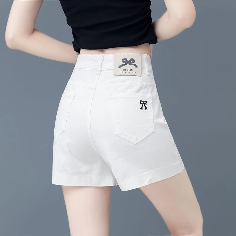 牛仔短裤女夏季薄款2025年新款高腰宽松显瘦a字外穿爆款热裤子潮