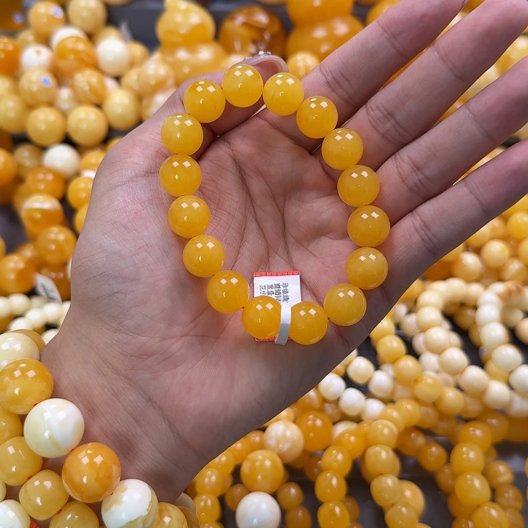 蜜蜡未镶嵌珠宝奇石同料13mm