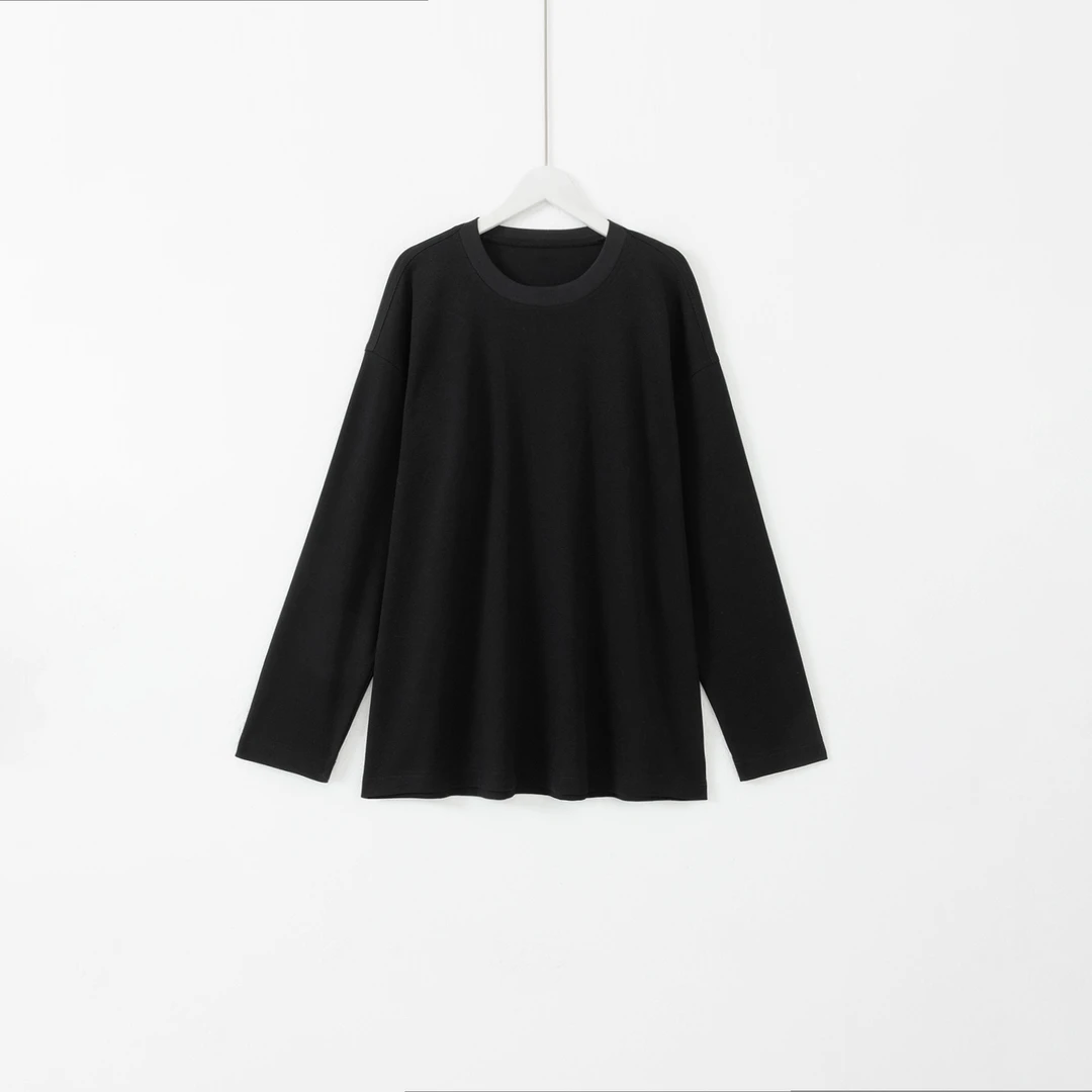 几里与麻 经典百搭长袖男装T恤 衣长72胸围120 2100460