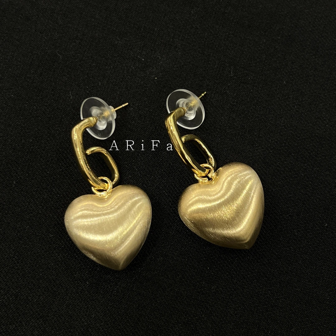 钛钢耳饰 新款时尚大方百搭气质个性钛钢耳环欧美轻奢磨砂