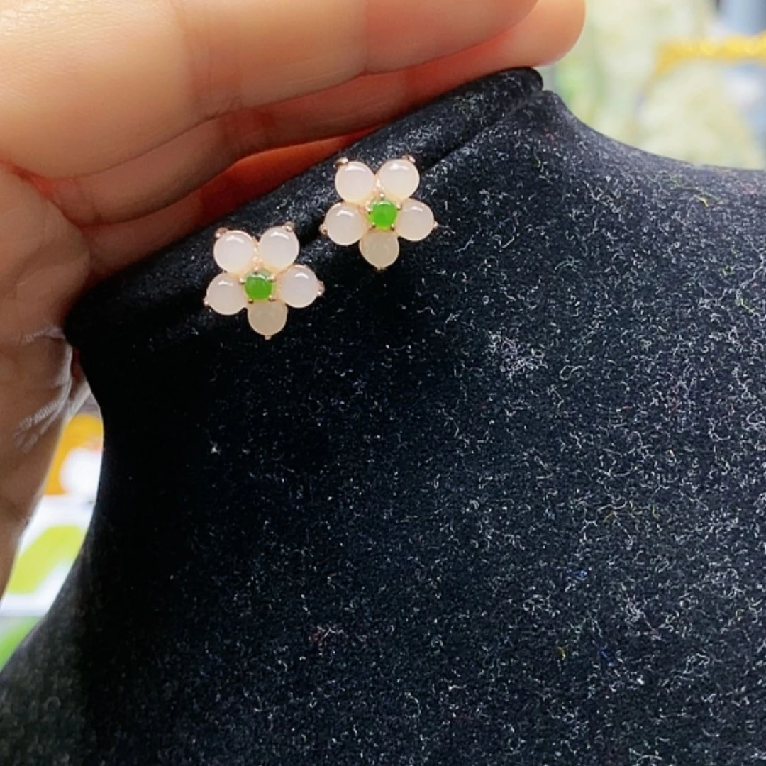 【闪购商品】和田玉挂件银S925镀金镶嵌