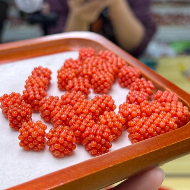 【小刘南红】保山南红编织米珠方糖(不含链) 多样性发一