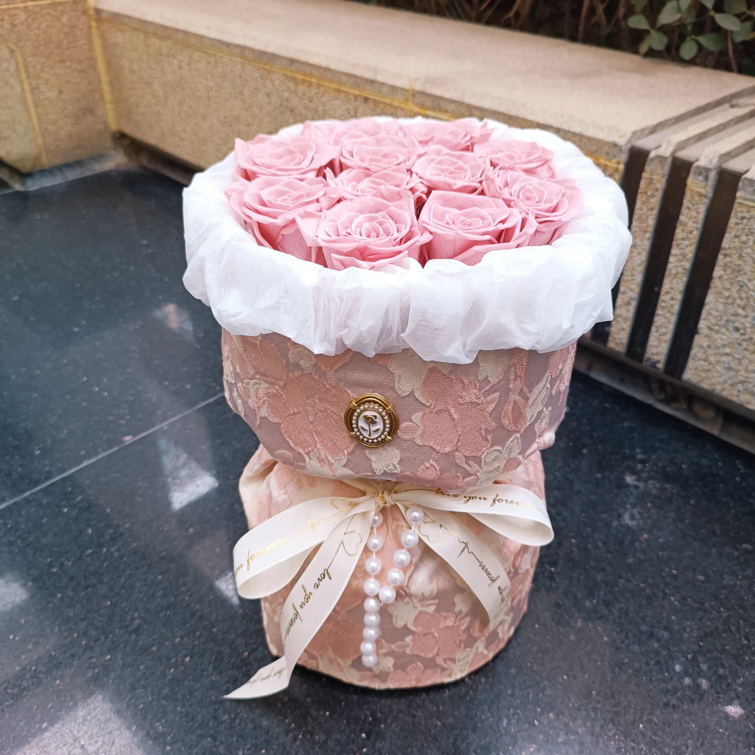 情人节礼物永生花花束礼盒生日纪念日礼物生日送爱人老婆女友真花