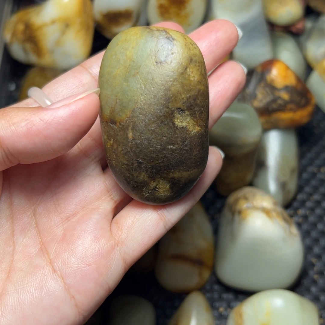 和田玉未镶嵌挂件49