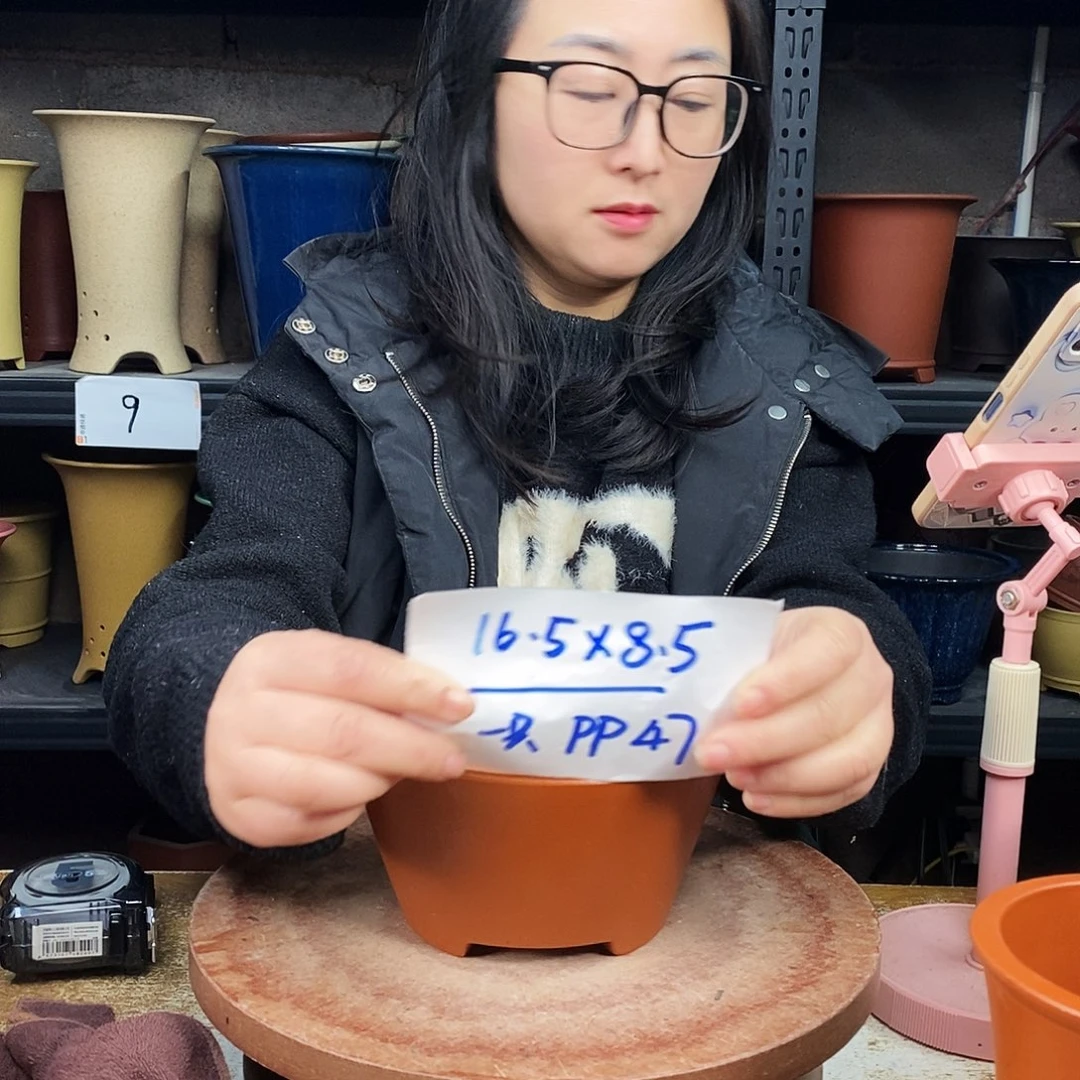 紫砂一只花盆货号PP47