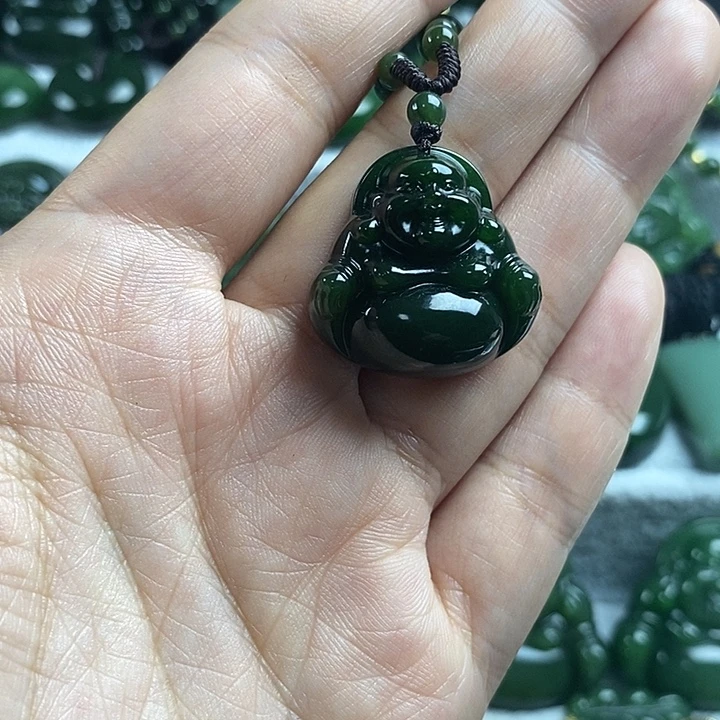 和田玉（碧玉）未镶嵌颈饰25mm