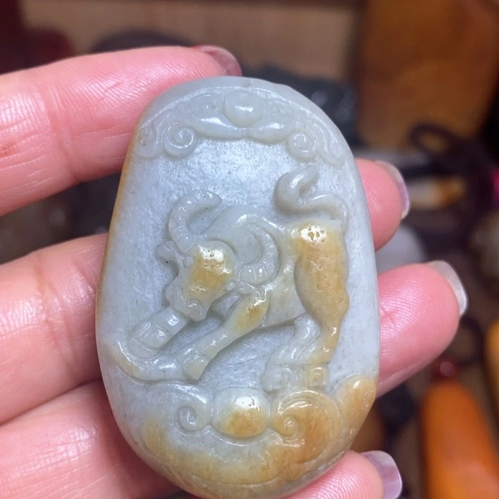 和田玉（糖玉）挂件未镶嵌