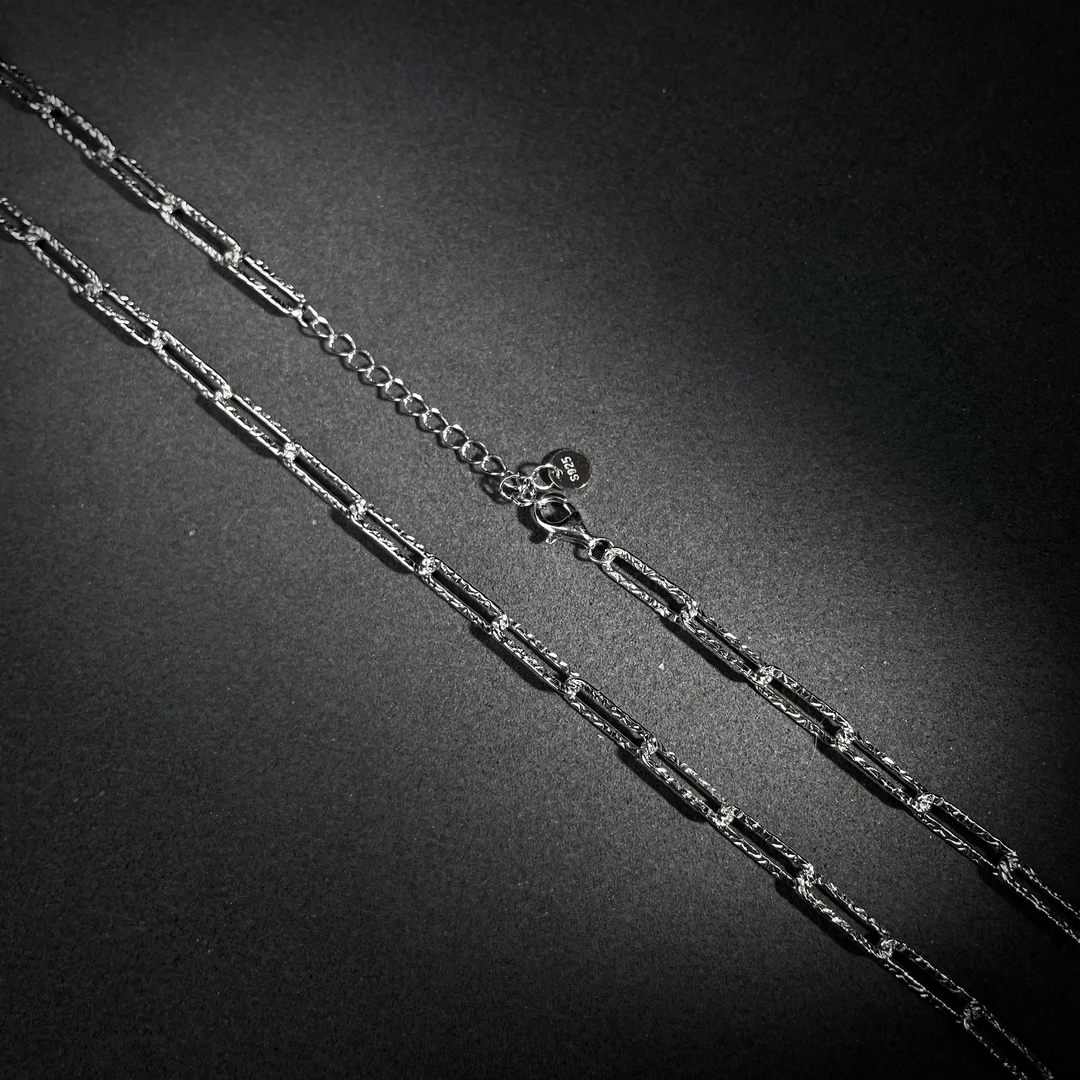 吊坠925银 【璃月】时尚款S925国标银 百搭坠链款丨简约个性延长链