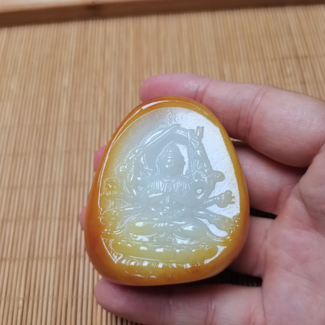 新疆和田玉千手观音菩萨131克
