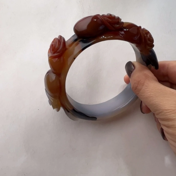 玛瑙/玉髓未镶嵌手镯