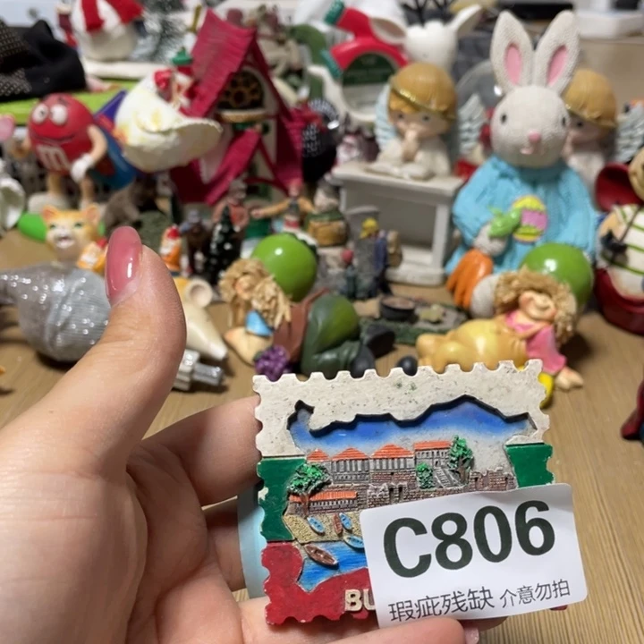 寒***冰摆件孤品老货微瑕瓷