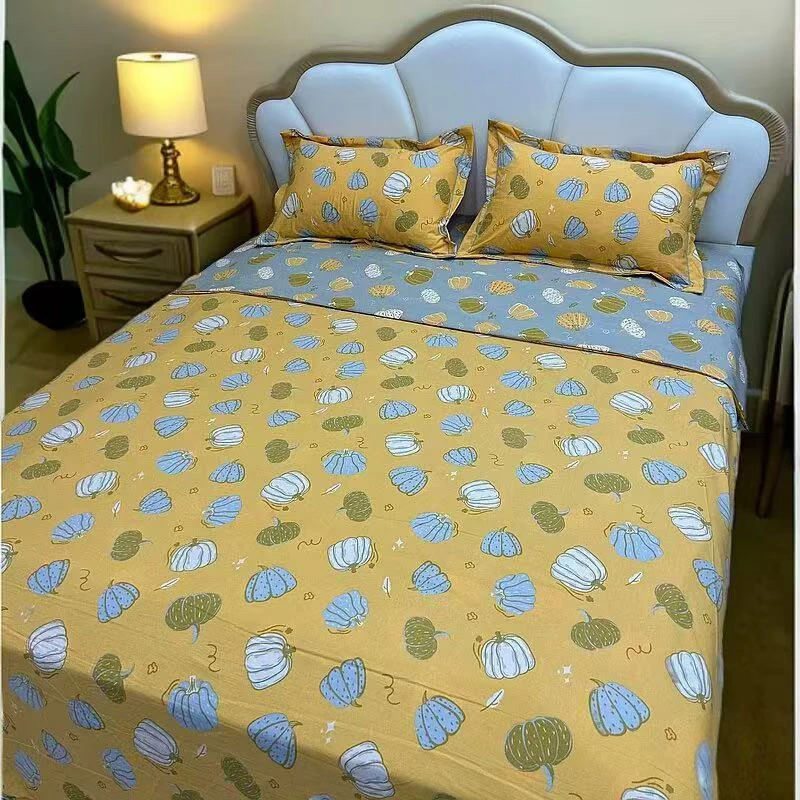 （南瓜）全精纺有氧双层纱裸睡软糯亲肤四季款A超柔软（2）