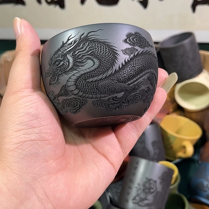 茶杯紫砂全手工紫砂主人杯