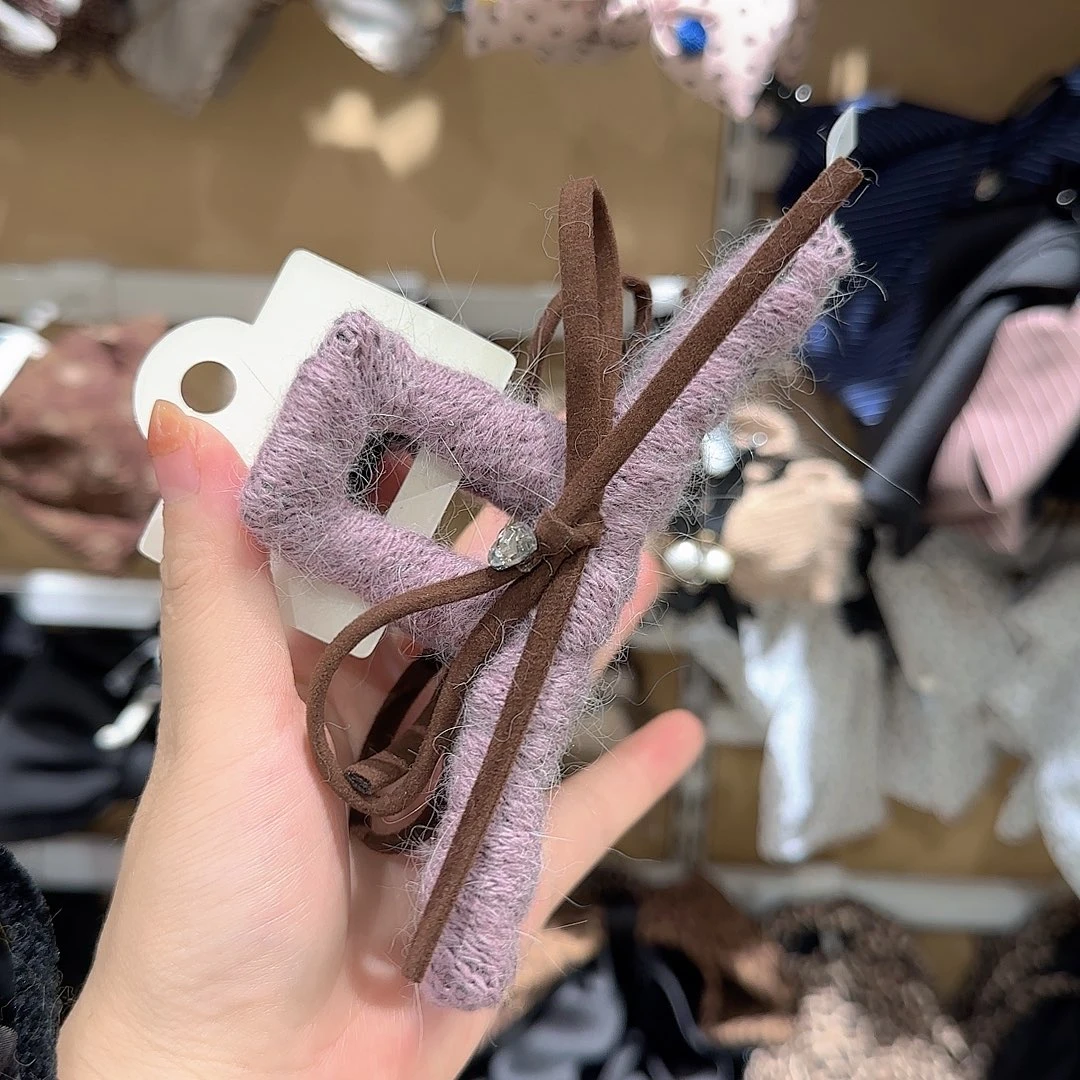 皮质非金属毛线抓夹