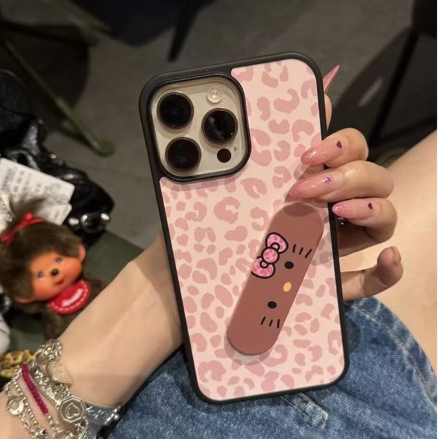 适用少女粉KT创可贴苹果16/15promax新款iPhone14/13手机壳12/11
