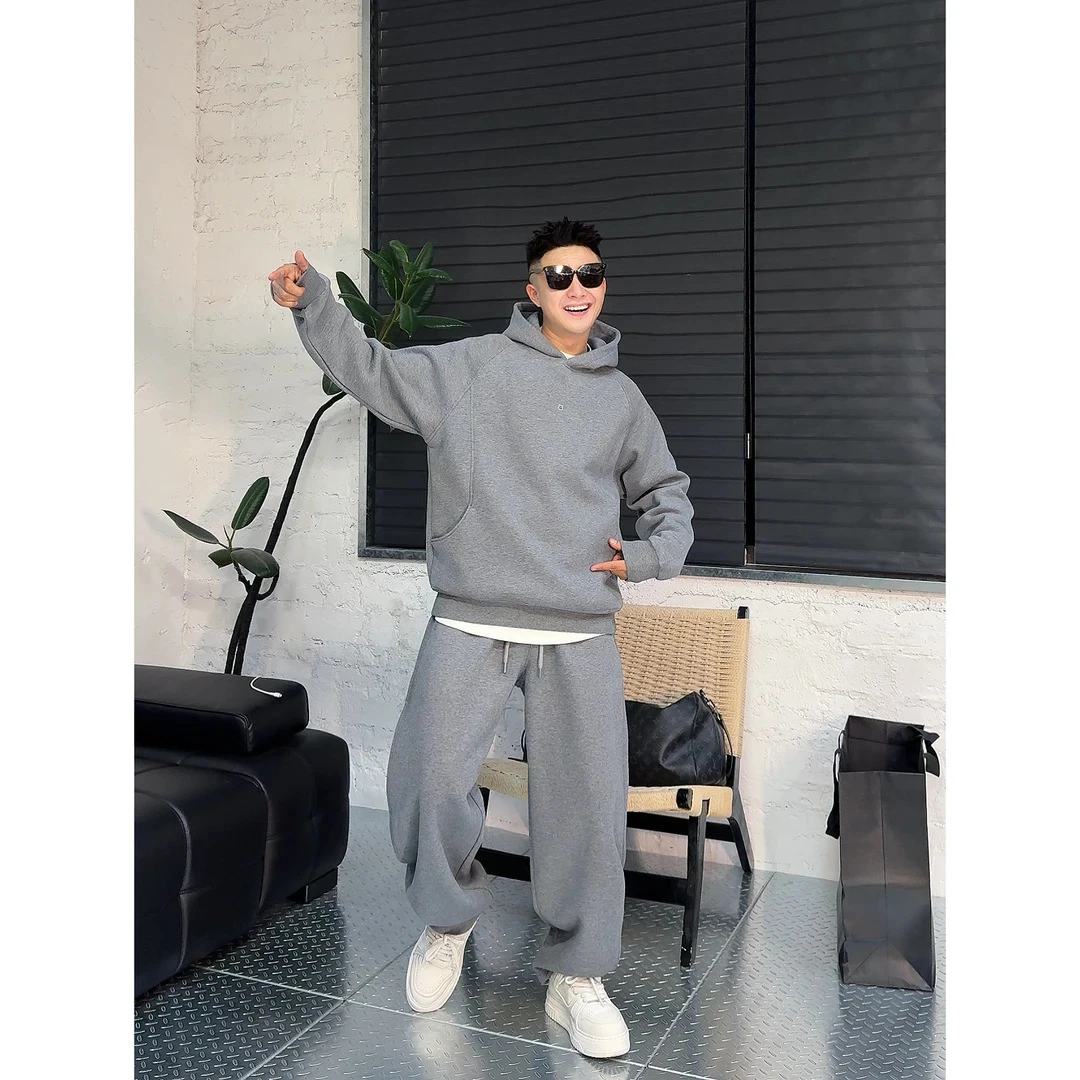 YULE语乐 90316两款版本散口裤/束脚裤加绒加厚卫衣卫裤2577/2559