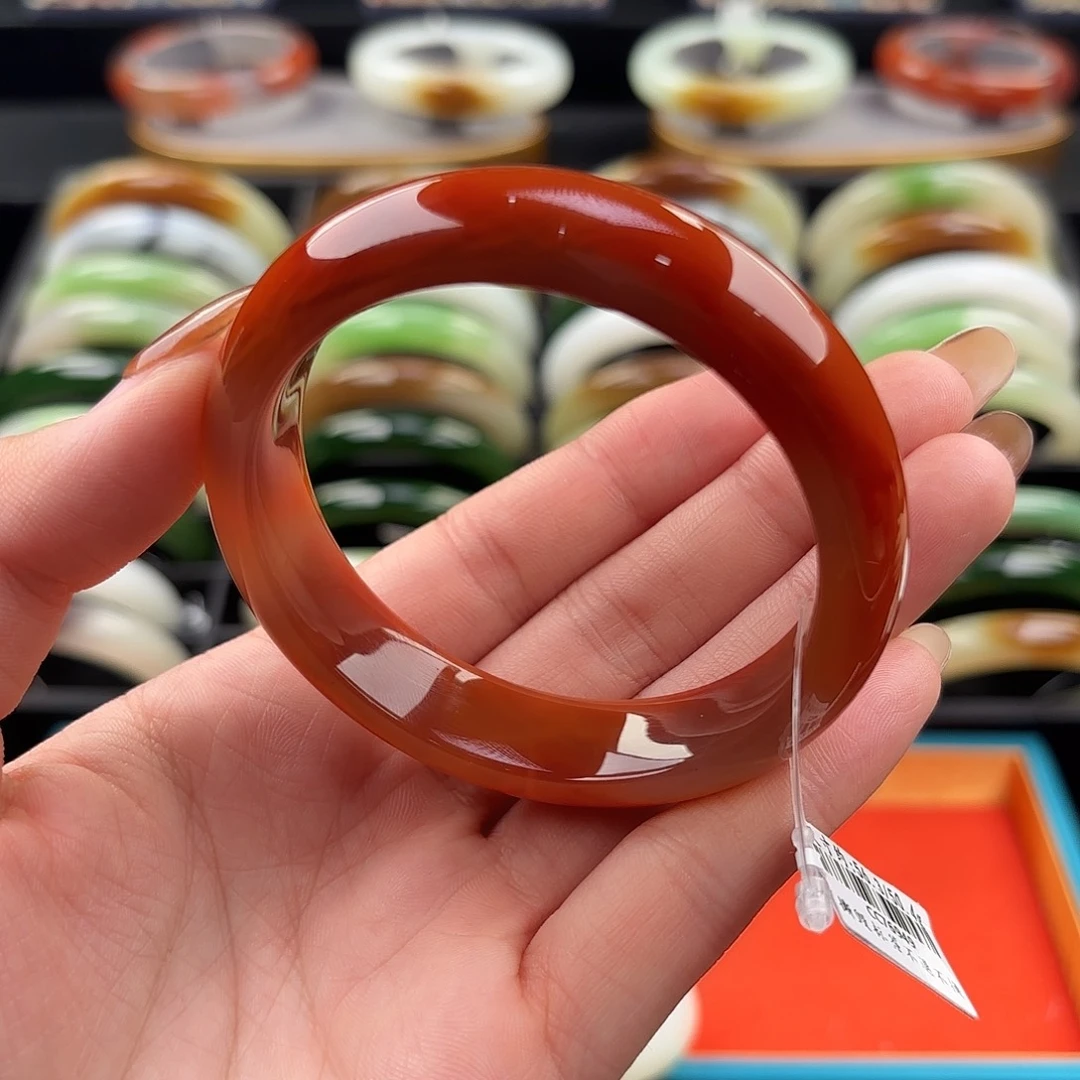 和田玉未镶嵌手镯56.3