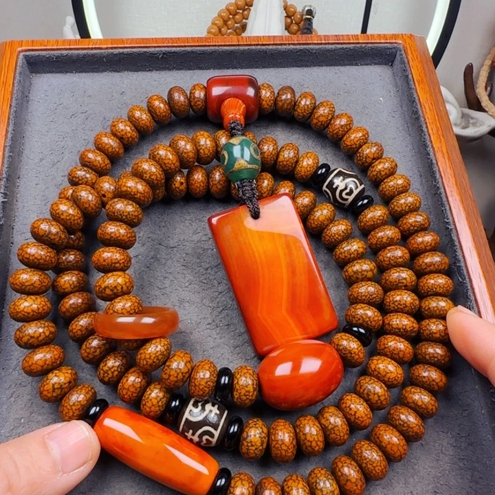 风***吹吊坠星月菩提脖挂