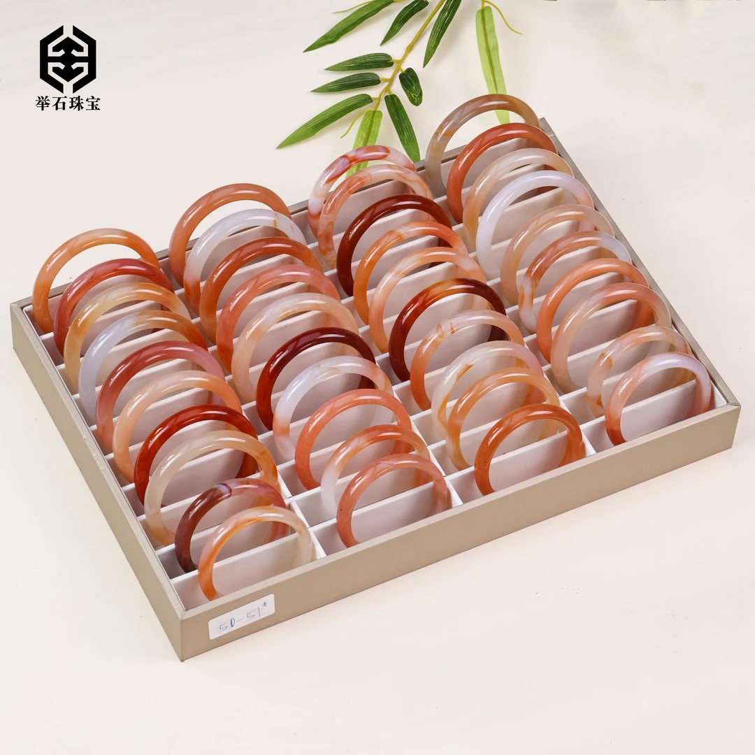 【举石珠宝】T0219-512-109玛瑙手镯（一件/圈口自选/多样性发）Y