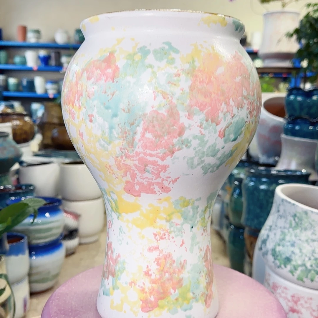 紫砂花盆高32口17