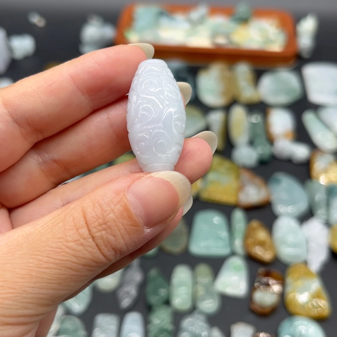 颈饰未镶嵌翡翠仿古珠