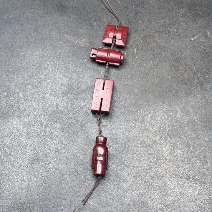 白玉菩提把件摆件