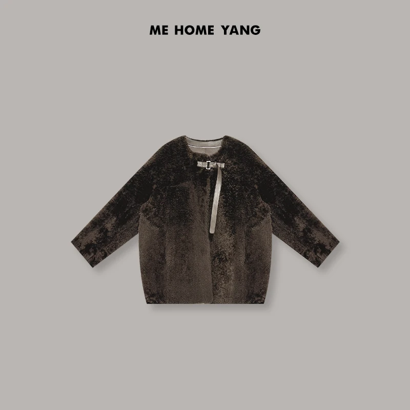 ME【H巴拿马美利奴羊毛皮草】轻奢高定高级感设计款皮草MEQA1602