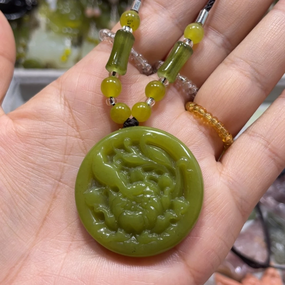 【闪购商品】岫玉颈饰未镶嵌7吊坠