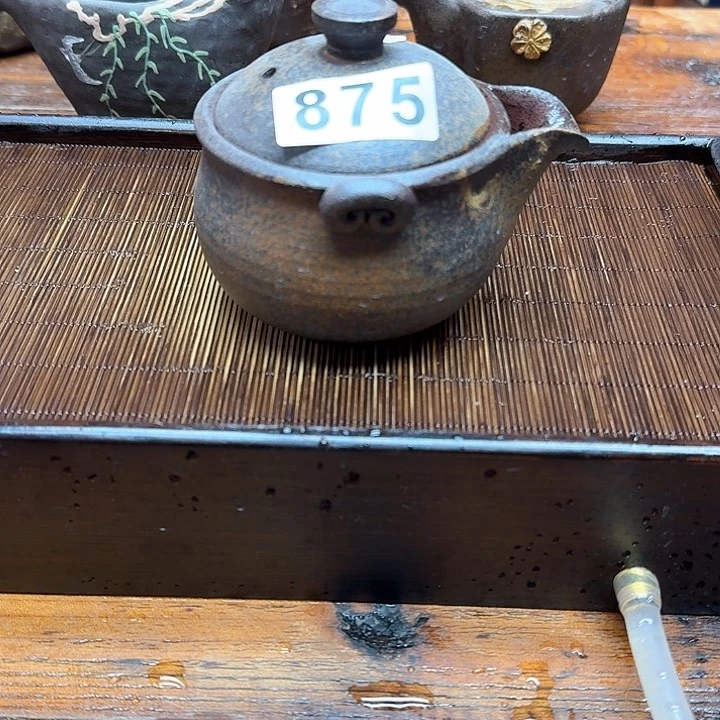 纯手工制作粗陶茶具