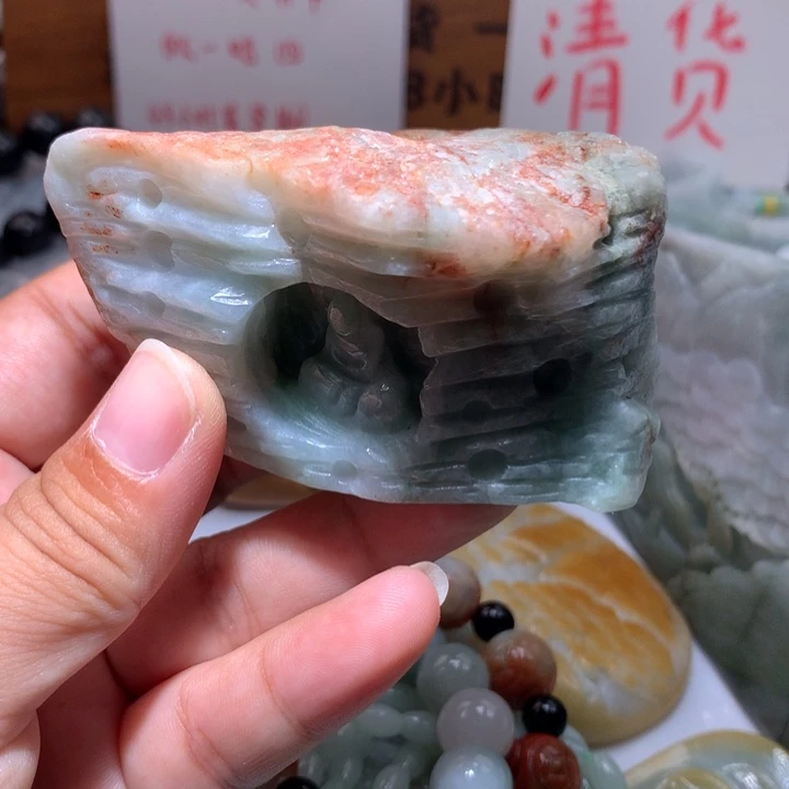 翡翠未镶嵌颈饰保真天然A货翡翠