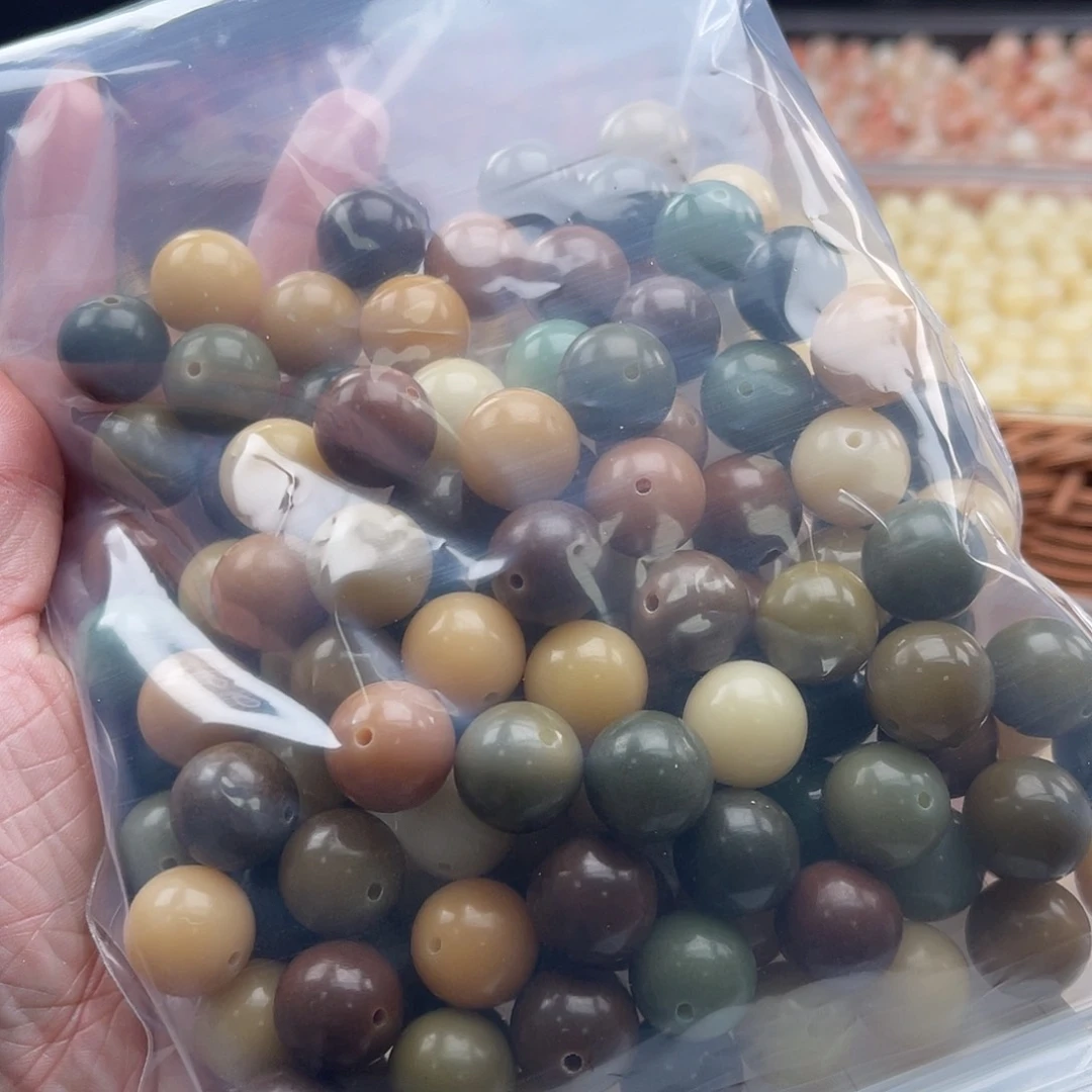 白玉菩提吊坠Q/14mm/100颗