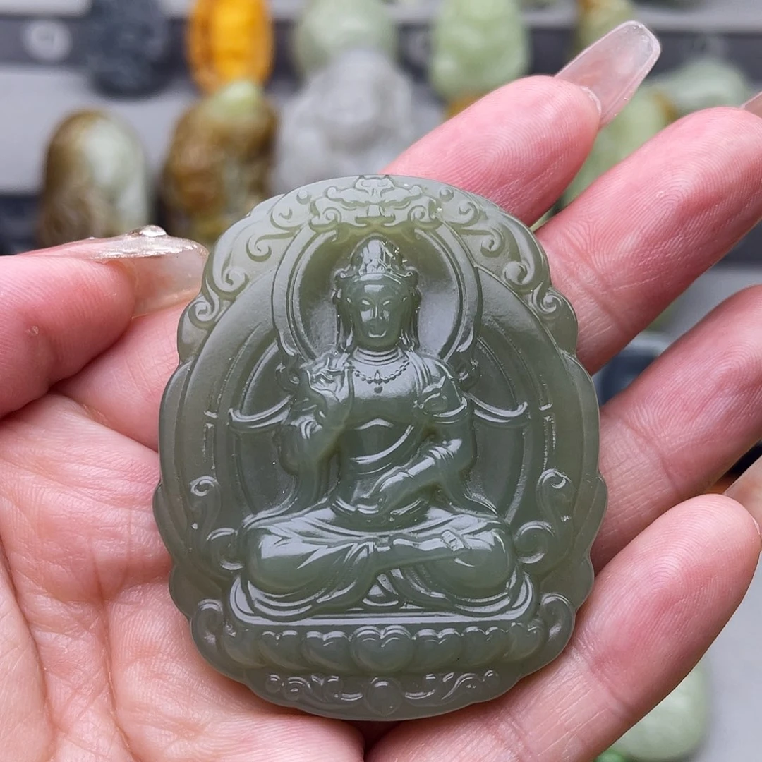 和田玉未镶嵌颈饰