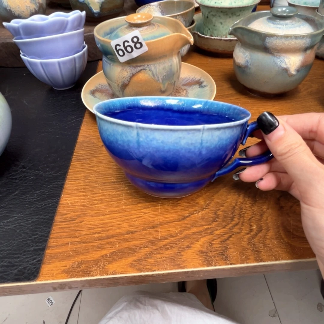 清***梅景德镇纯手工柴烧茶器