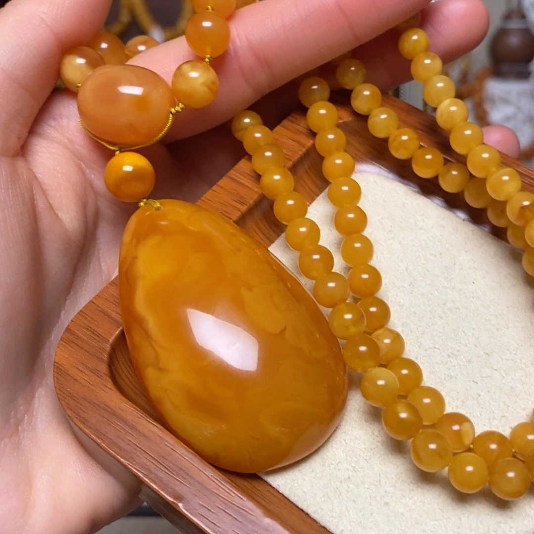【闪购商品】蜜蜡颈饰未镶嵌项链