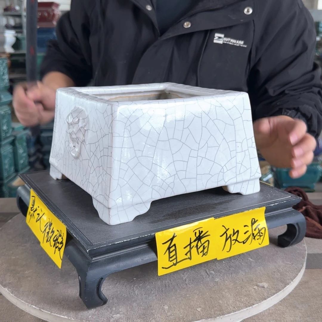 陶。一风堂石湾花盆 微瑕