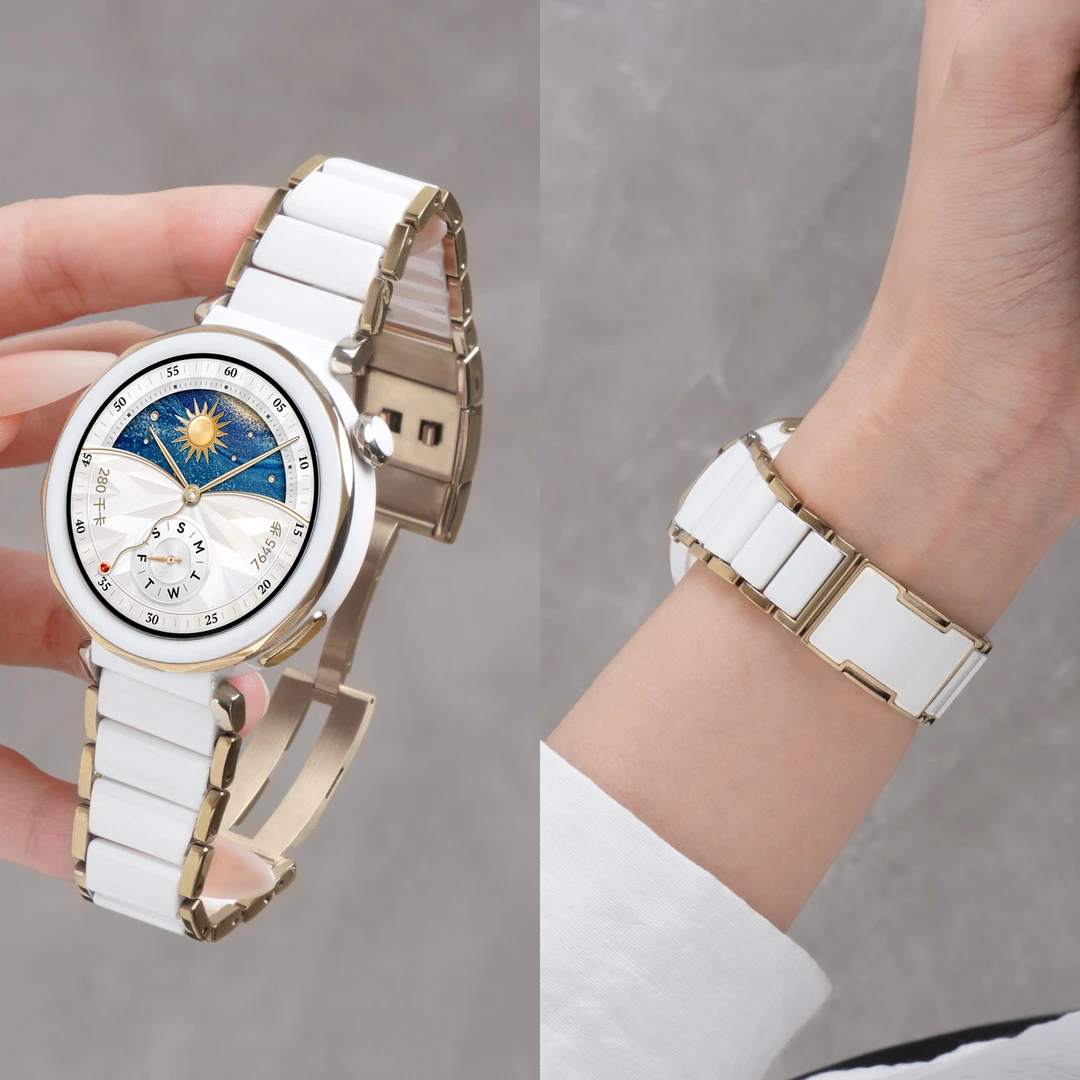 适用华为GT5pro手表官方同款陶瓷表带watch5腕带女士GT5/4高级感