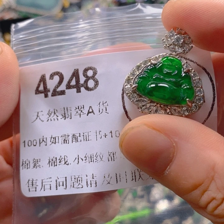 翡翠未镶嵌吊坠(不含链)