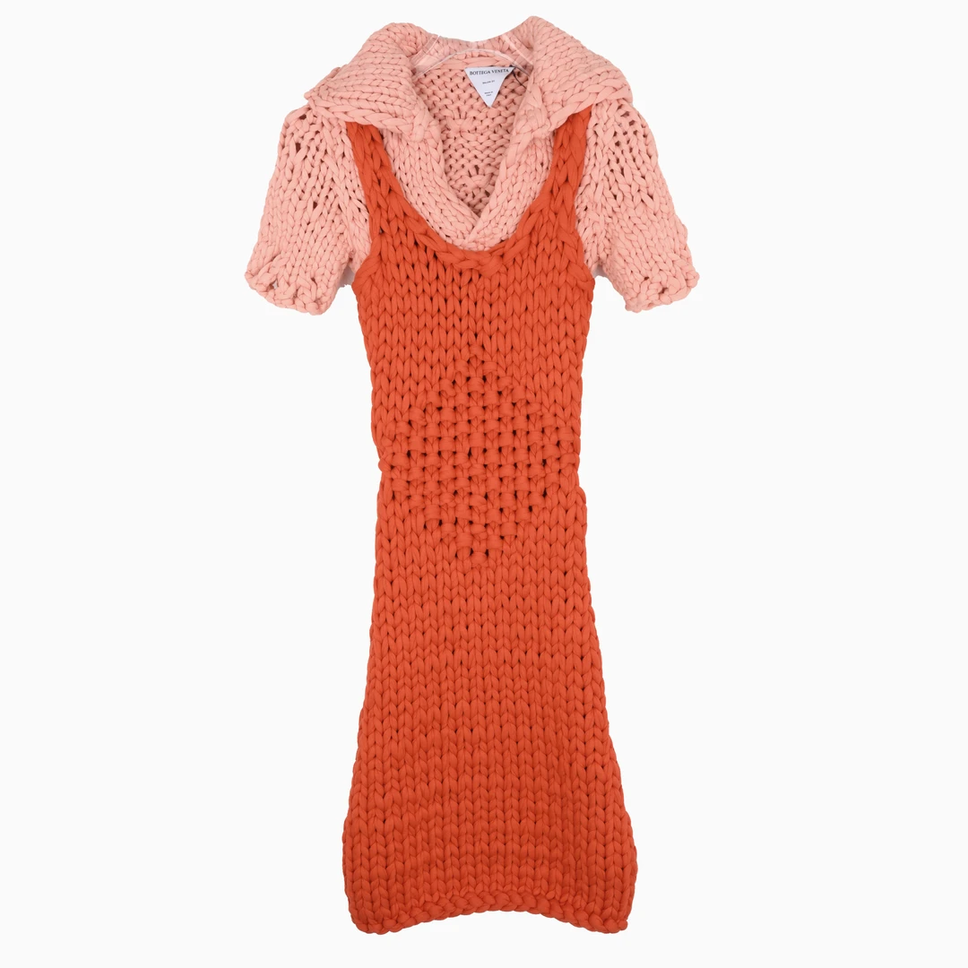 BOTTEGA VENETA/葆蝶家女士羊毛混纺针织连衣裙 656439V0RH06152