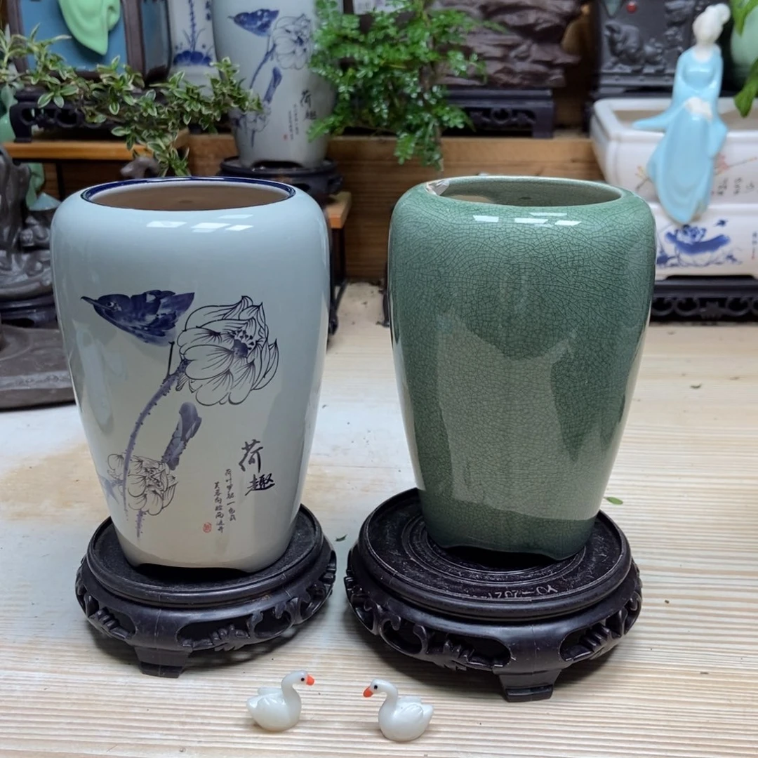 瓷片陶瓷花盆陶瓷艺术