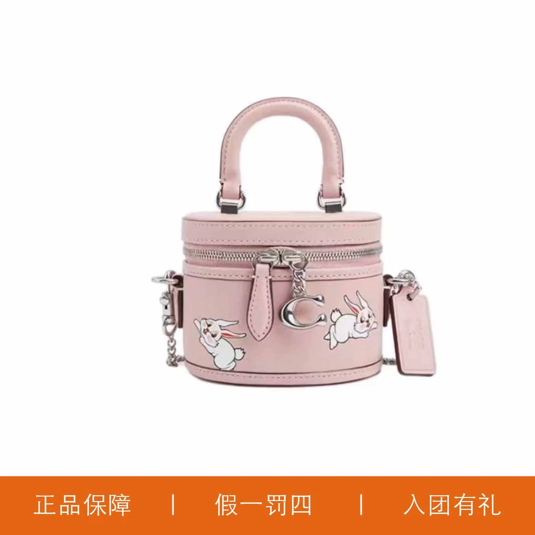 95新 COACH/蔻驰 蔻驰大白兔盒子包/A9802/11X9X7