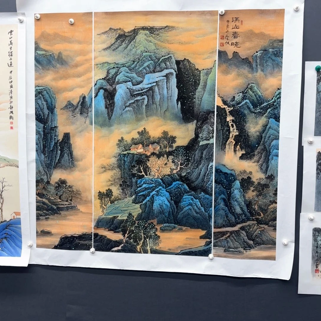 国画一***里金帆140/138山水马