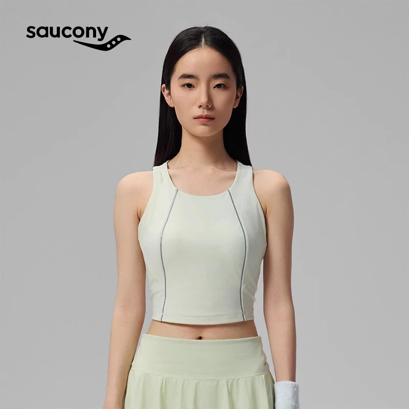 Saucony索康尼荒漠花园系列女款舒适透气健身训练身高强套头Bra