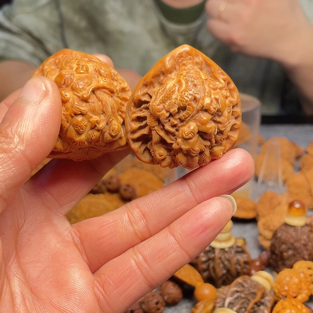 超***6核桃手串/手链桃核雕刻