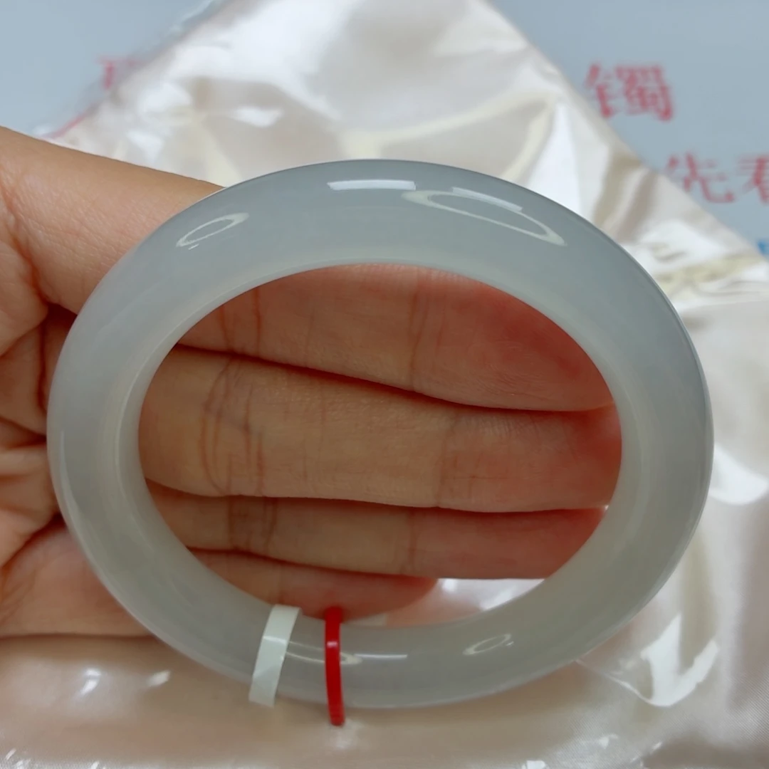 未镶嵌手镯翡翠老坑53圈冰胶透亮果冻肉011贯穿瑕疵漏