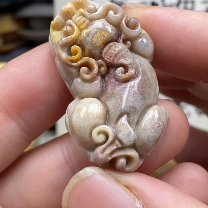 硅化珊瑚（珊瑚玉）未镶嵌颈饰