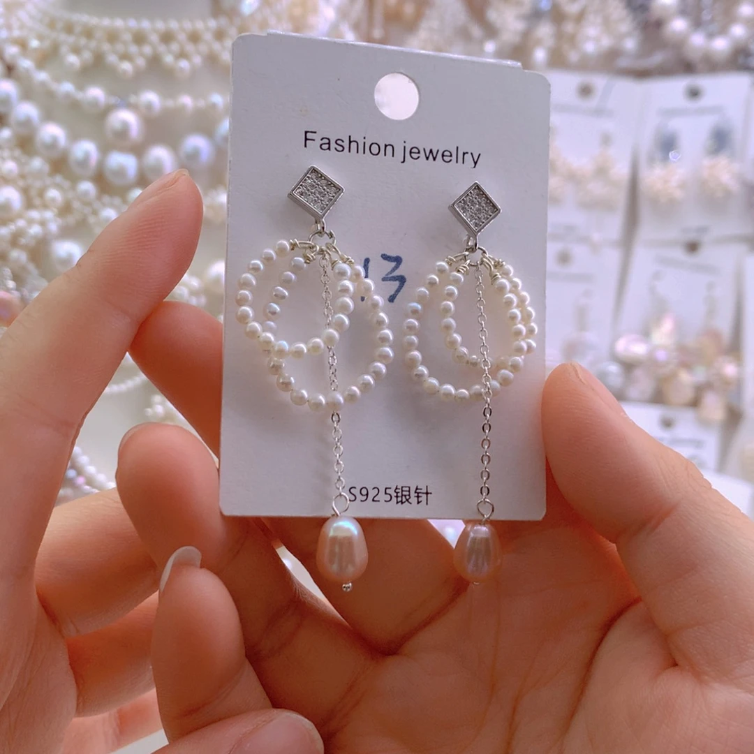 耳环未镶嵌淡水珍珠