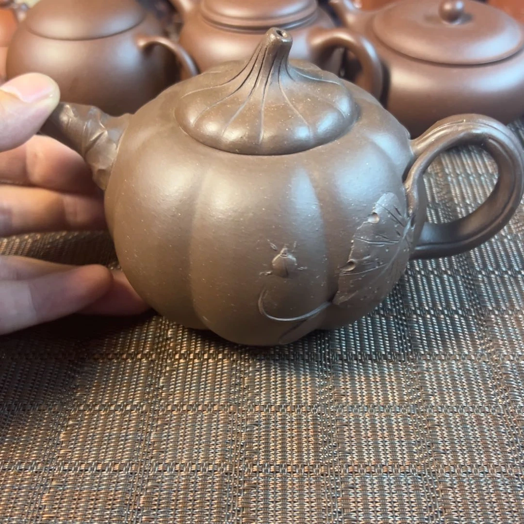 紫砂茶壶宜兴原矿紫砂壶350毫升容量